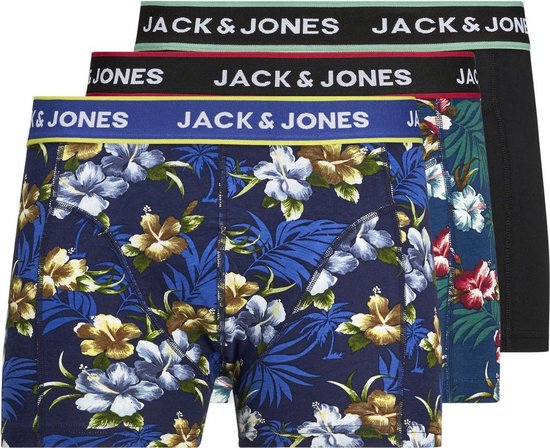 JACK&JONES ACCESSORIES JACFLOWER TRUNKS 3 PACK.NOOS Heren Onderbroek - Maat XL
