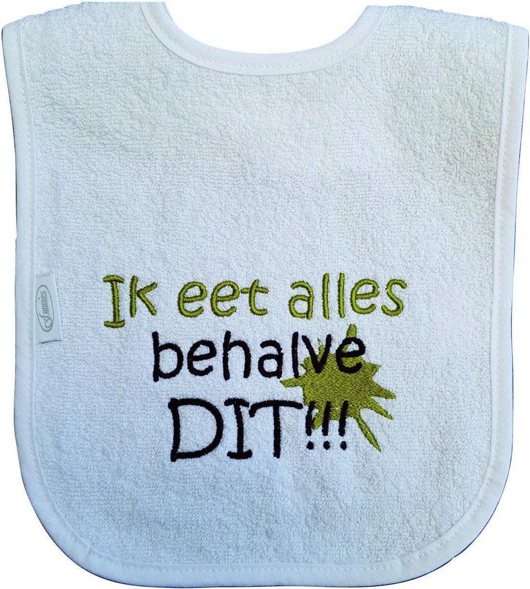 Goedkoopste Witte slab met Ik eet alles behalve dit