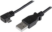 StarTech 1 m Micro-USB oplaad en sync kabel - M/M - Micro-USB  haaks naar rechts - 30/24AWG
