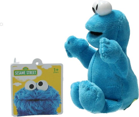 Commandant leugenaar Ellende Blauwe pluche Koekiemonster Sesamstraat knuffel/pop 17 cm - Sesame Street -  Cookie... | bol.com