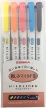 Mildliner Zebra Double Sided Marker  Family Colors - Set van 5