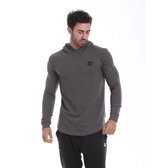 Fitted Hooded Sweater donker grijs - xxl