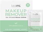 Teami Organic Makeup Remover Cloths - Biologisch Afbreekbare Gezichtsreinigings doekjes - 24 stuks