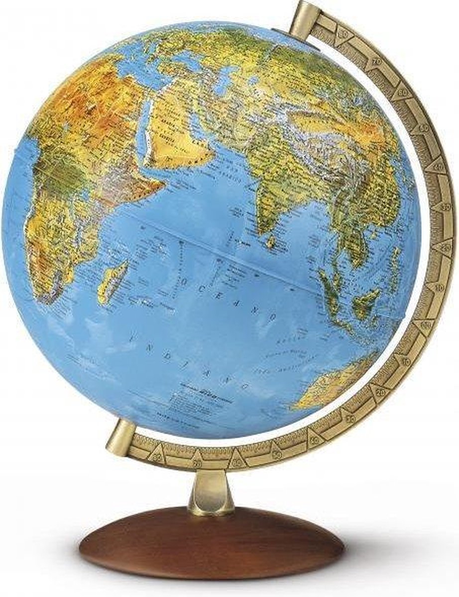Tecnodidattica - Astra (LUXUS) EU LED - Frans - Hout/Kunststof - Wereldbol - Ø30cm