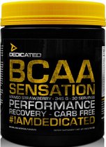 Dedicated Nutrition BCAA Sensation - Aminozuur / BCAA’s - Mango / Aardbei - 345 Gram - 1 stuk