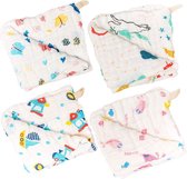 Vierkante Mousselinedoeken Voor Baby’s - 25 x 25 cm - Extra Zacht - 12 Stuks