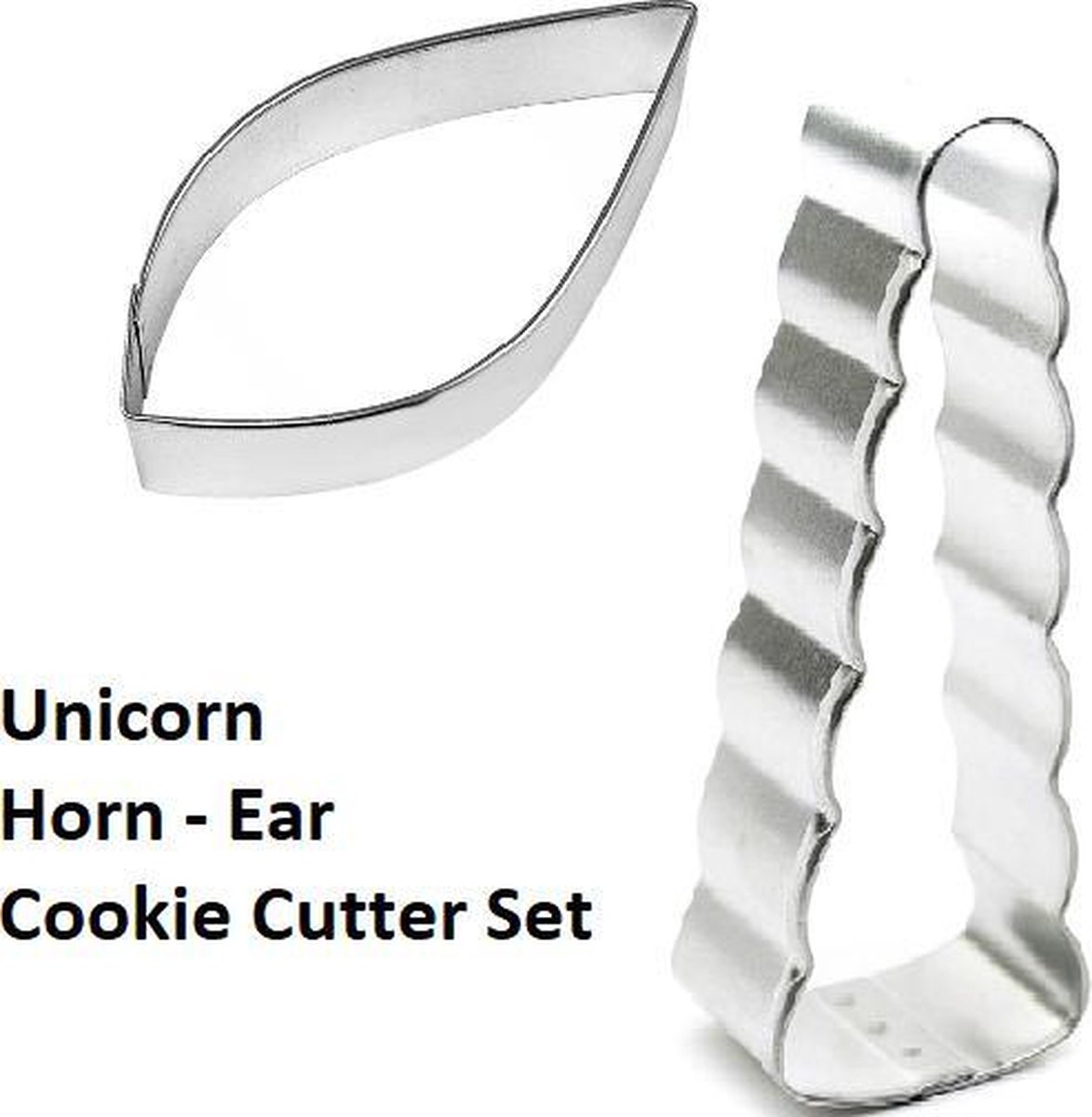Koekjes Eenhoorn Uitsteekvorm Set Unicorn|Taartdecoratie Eenhoorn | Hoorn & Oor
