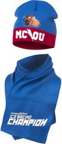 Cars |muts&sjaal kl blauw mt 51 cm