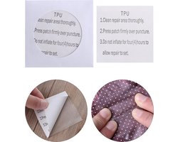 Hiden - Nylon Kleding Repair Patches - Kledingaccessoires - Reparatie - Waterdicht - Transparant - 2 stuks