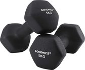 Nancy's Dumbbells Set - 5 kg per Dumbell - Zwarte Dumbells