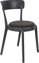 Wants and Needs Wants&Needs eetkamerstoel Hoppe comfy donker grijs 79 x 51 x 49 (2 stuks)