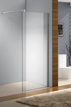 Clp SQUARE - Roestvrijstalen douchewand - NANO-glas - Helder glas 130 x 200 x 100 cm