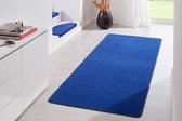 Moderne effen loper Fancy - blauw 80x300 cm