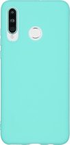 Huawei P30 Lite hoesje - hoesje Huawei P30 Lite - P30 Lite hoesje - telefoonhoesje Huawei P30 Lite - Huawei P30 Lite case - Siliconen hoesje - Mintgroen - iMoshion Color Backcover