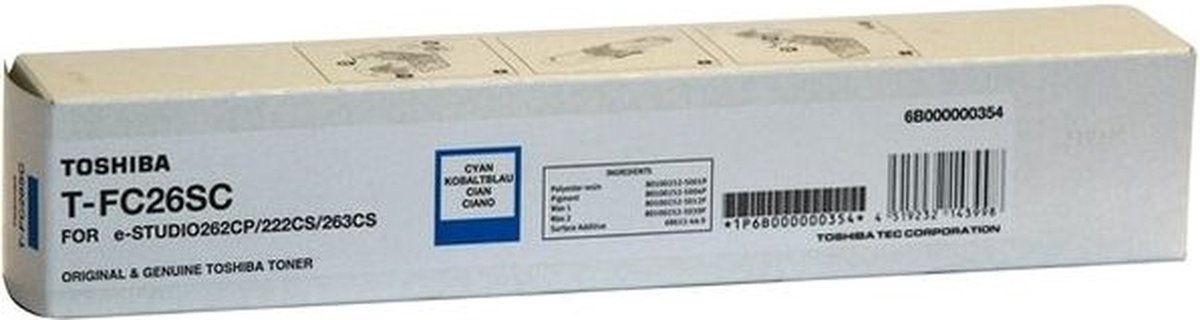 T-FC26SC toner cyaan standard capacity 5.000 pagina's 1-pack