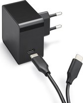 Azuri 18W USB-C snellader - met USB-C kabel - Zwart