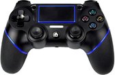 QY PS4 Controller - Manette sans fil Bluetooth Double-Shock 4 pour PlayStation 4 - Noir / Bleu
