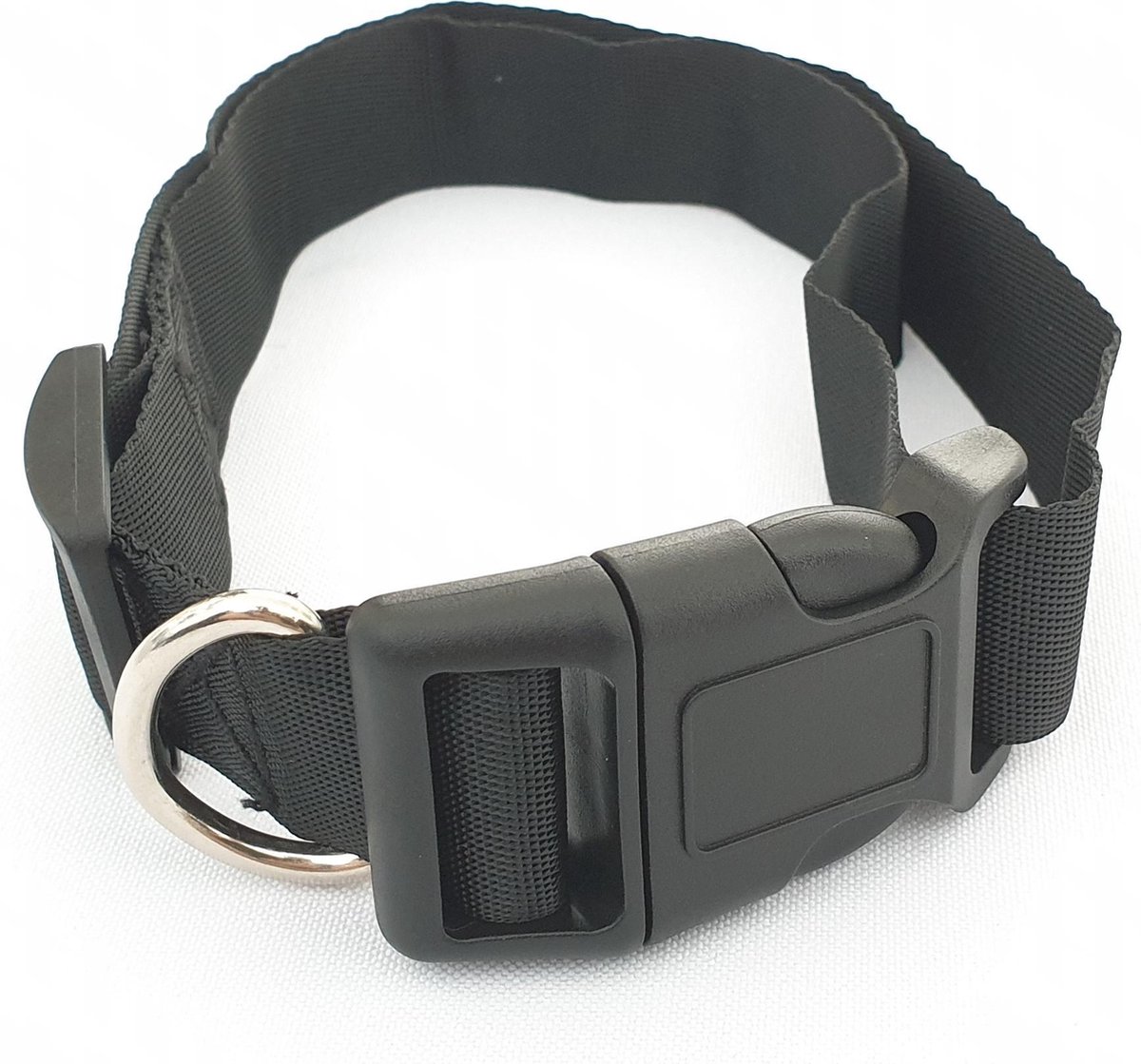 Halsband hond - 36-60cm x 2.5cm - Zwart