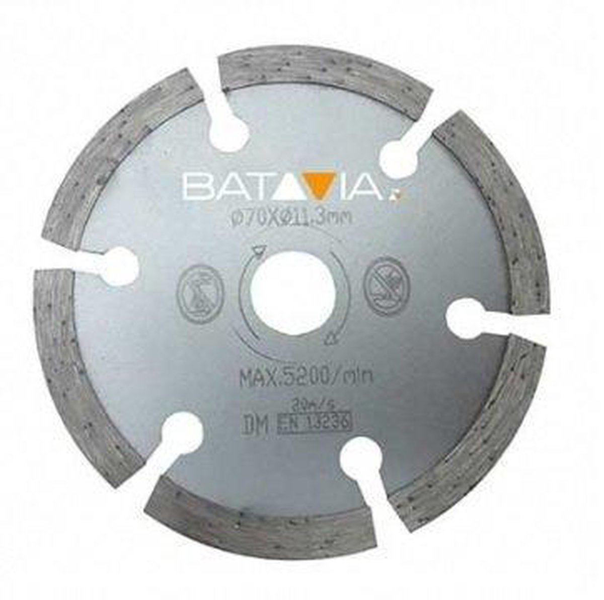 Batavia Zaagblad Racer Diamant - Incl. 2 Zaagbladen - Ø 70 mm x 1.8 mm - Geschikt voor zagen van keramische tegels, printplaten, glasvezelversterkte kunststof
