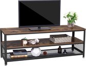 TV Meubel Industriële Stijl - Tv Standaard met 3 Niveaus - 140 cm