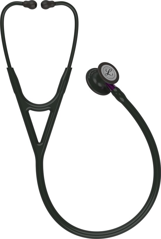 Foto: Littmann cardiology iv zwart black edition paarse steel