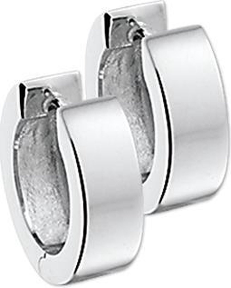 YO&NO - Oorbellen - Zilver - Oorringen - Klap - 4 mm 15 mm - Sieraden vrouw - Zilver Gerhodineerd - Zilver 925