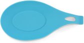 Lepel mat - Tool Houder - Keuken Accessoires - Hittebestendig - Silicone Pad - Blauw - 1 Stuk