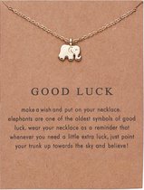 Kasey Good Luck Ketting - Olifant hanger aan ketting