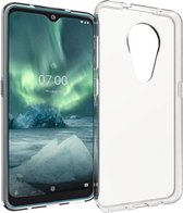 Shop4 - Nokia 7.2 Hoesje - Zachte Back Case Transparant