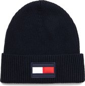Tommy Hilfiger Big Flag Beanie  Muts (fashion) - Maat One size  - Mannen - donker blauw/rood/wit