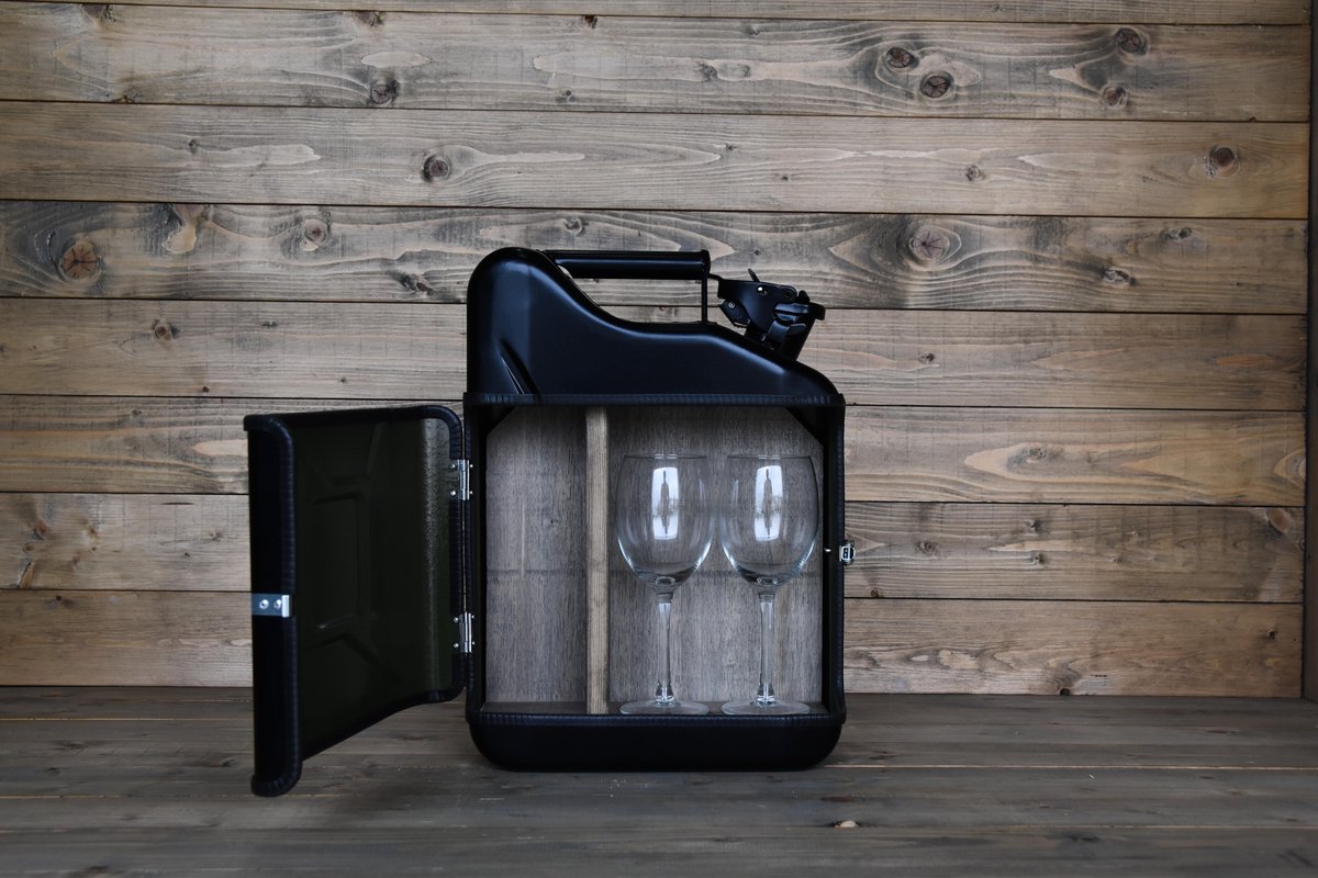 Wijn Giftset - Zwart - Luxe Cadeaupakket - Compleet Wijncadeau