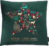 Kerst #4 Kussenhoes | Katoen / Polyester | 45 x 45 cm