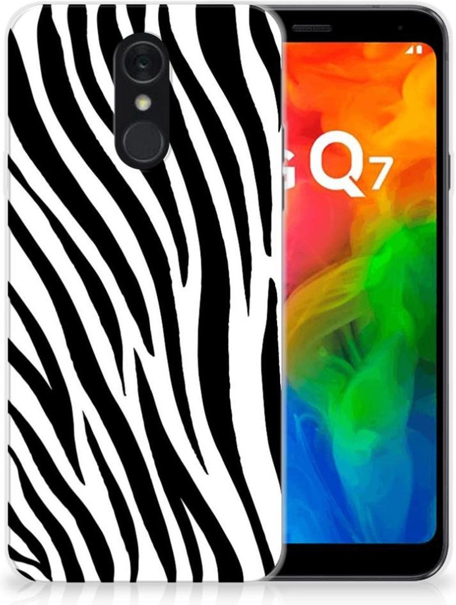LG Q7 TPU Hoesje Zebra