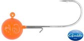Spro orange round jighead - 5/0 - 14 gram