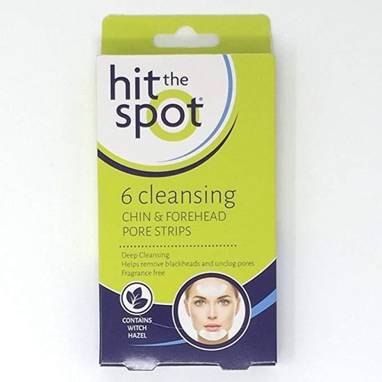 HIT THE SPOT CLEANSING CHIN & FOREHEAD PORE STRIPS