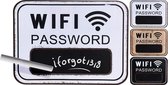 Bord WiFi Password MDF in 3 kleuren Let Op! wordt gesorteerd geleverd