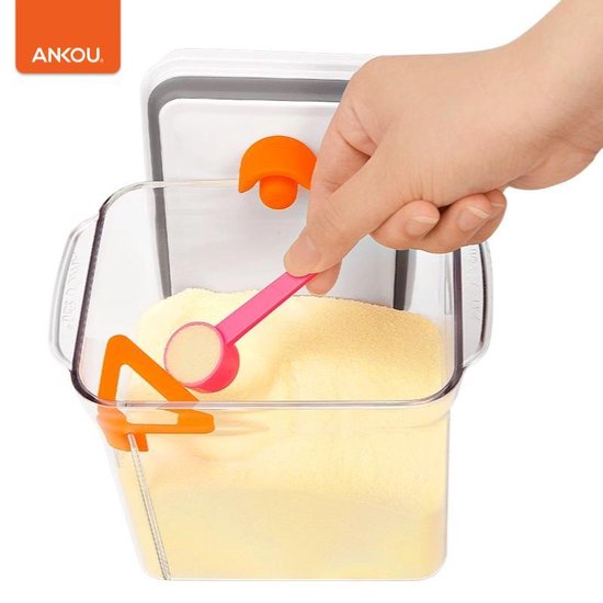 Melkpoederdispenser, draagbare stapelbare doseerder, 5-laags stapelbare