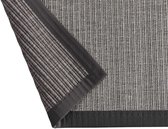 Linea Naturale vloerkleed tbv in/outdoor gebruik in Sisal-look Naturino Tweed antraciet 200x290cm