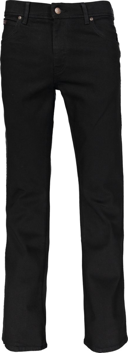 Wrangler Texas Low Stretch Overdye Heren Jeans Spijkerbroek voor Mannen Zwart