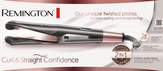Remington S6606 Curl & Straight Confidence 2-in-1 - Stijltang - Remington