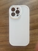 Telefoonhoesje geschikt voor Apple Iphone 12-13-14-15 PRO MAX hoesje siliconen - backcover - optimale bescherming - BEIGE/ECRU