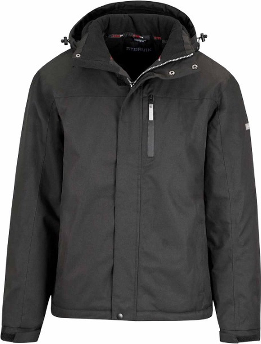 STØRVIK Dirk Regenjas / Winterjas Heren - Waterdicht - Maat 4XL - Zwart