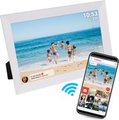 Bol.com Denver Digitale Fotolijst 10.1 inch - HD - Frameo App - Fotokader - WiFi - IPS Touchscreen - 16GB - PFF1012W aanbieding