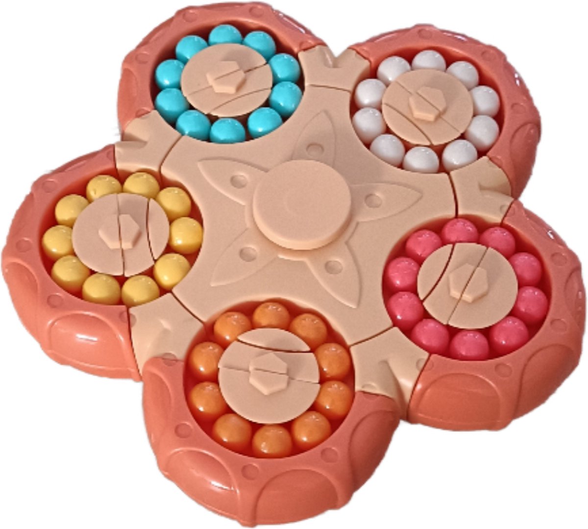 Fidget - Spinner - spinning - magic beans - roterend - educatief - oranje