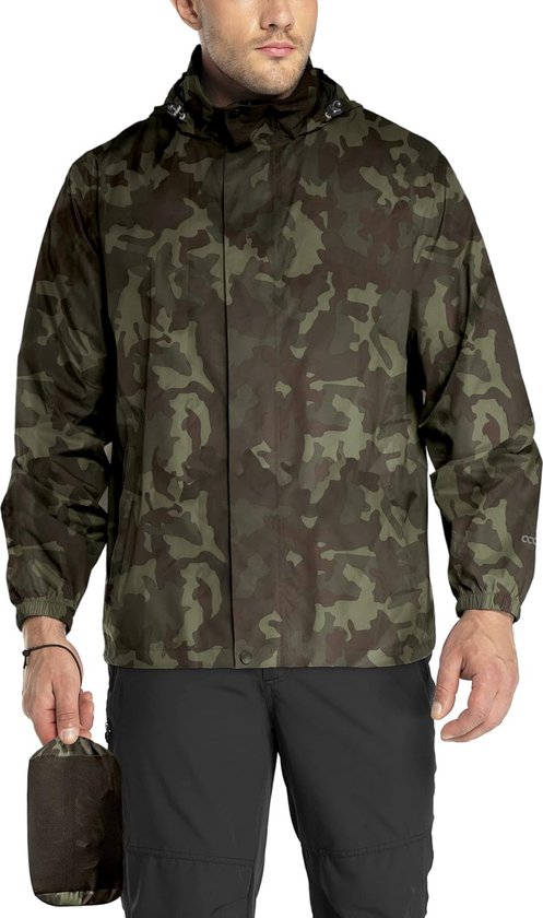 33000ft Regenjas voor heren, waterdicht, outdoorjas, lichte
