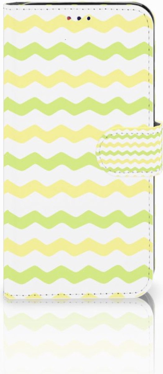 Samsung Galaxy A10 Telefoon Hoesje Waves Yellow