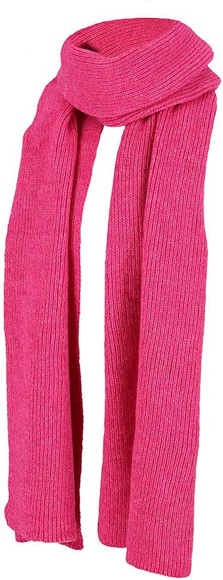 Sarlini - Écharpe Femme - Côtelé - Taille Unique - Fuchsia
