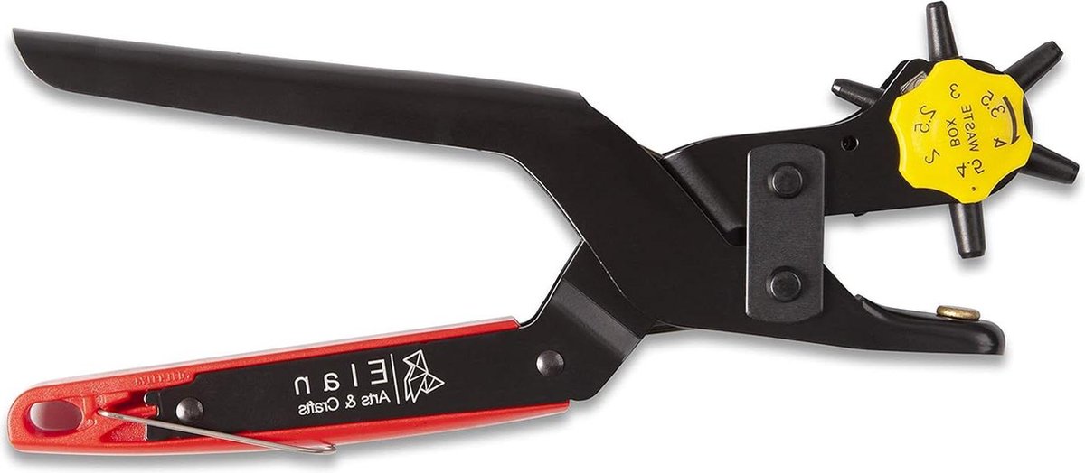 Leertang Ponstang Gaatjestang voor Leer Gattang Perforatietang Riementang Revolvertang Pons voor Leer Riem Perforator Tang voor Leer 2-45mm Duurzaam Professioneel Gaatjestang
