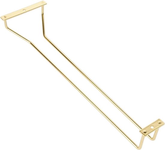 zoohot 7-inch gouden wijnglazen rek - onder kast glaswerk wijnglashouder voor bar keuken (1 rijen, 3 stuks zoohot 7-inch gouden wijnglazen rek - onder kast glaswerk wijnglashouder voor bar keuken (1 rijen, 3 stuks