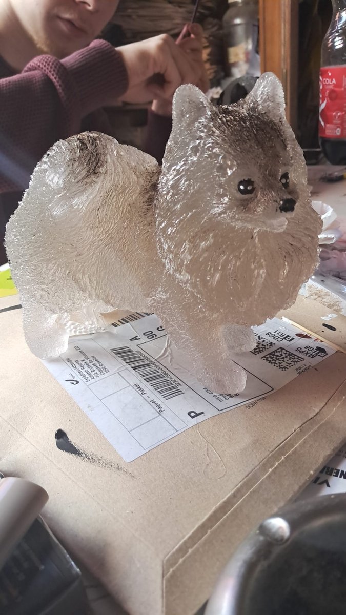 starwolf, lampje pomeriaan, lichtbruin/beige, geschenk,